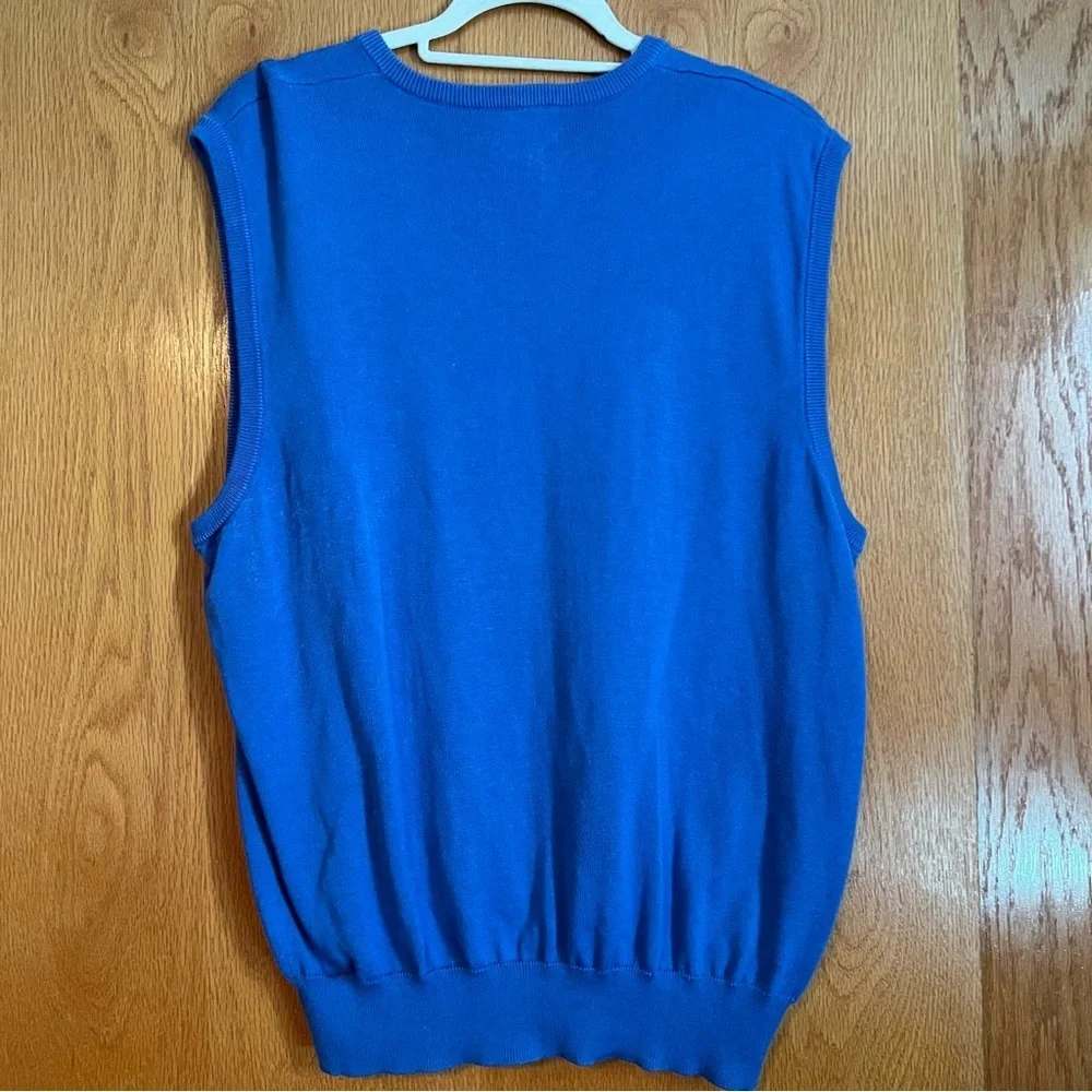 Polo golf by Ralph Lauren Men's V-Neck Blue Sweater Vest